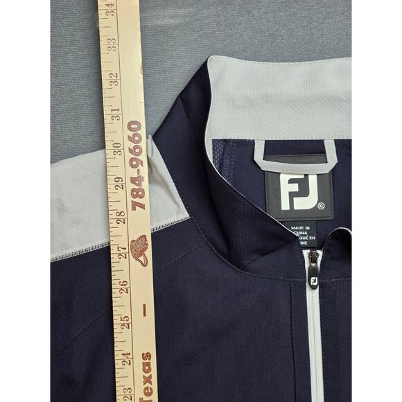 Footjoy Hydrolite Men XL Golf Rain Wind Shirt Navy Blue Gray Michelob Ultra Logo - Picture 4 of 8
